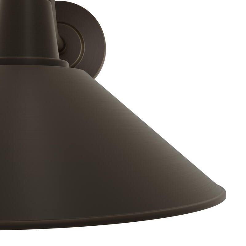 Hunter Skyflow Bronze Outdoor WeatherMax Wall Light - Modern/Contemporary - Front Porch, Patio, Garage