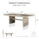 preview thumbnail 2 of 3, Furniture of America Durem II Modern 86-inch Solid Wood Dining Table with Trestle Base
