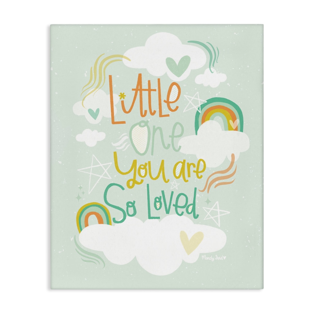 Stupell Little One You Are Loved Canvas Wall Art Design By Mandy Ford Art + Illustration