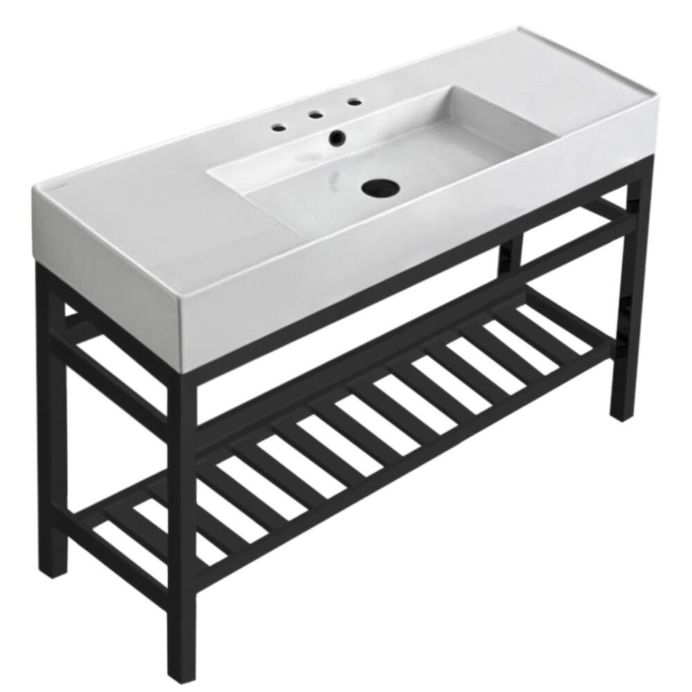 Nameeks Scarabeo 5125-CON2-Three Hole Teorema 2 47-5/8" Rectangular