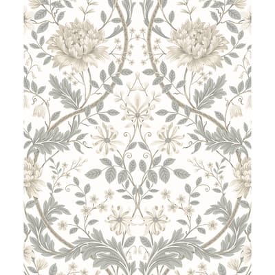 NextWall Honeysuckle Trail Peel and Stick Wallpaper