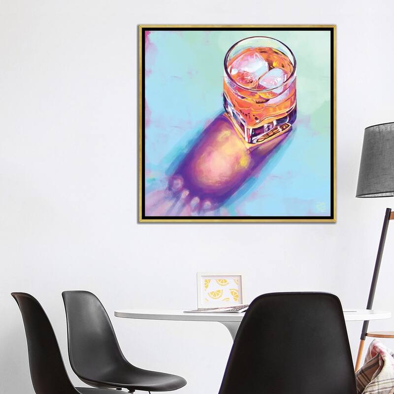iCanvas "Happy Hour" by Very Berry Framed
