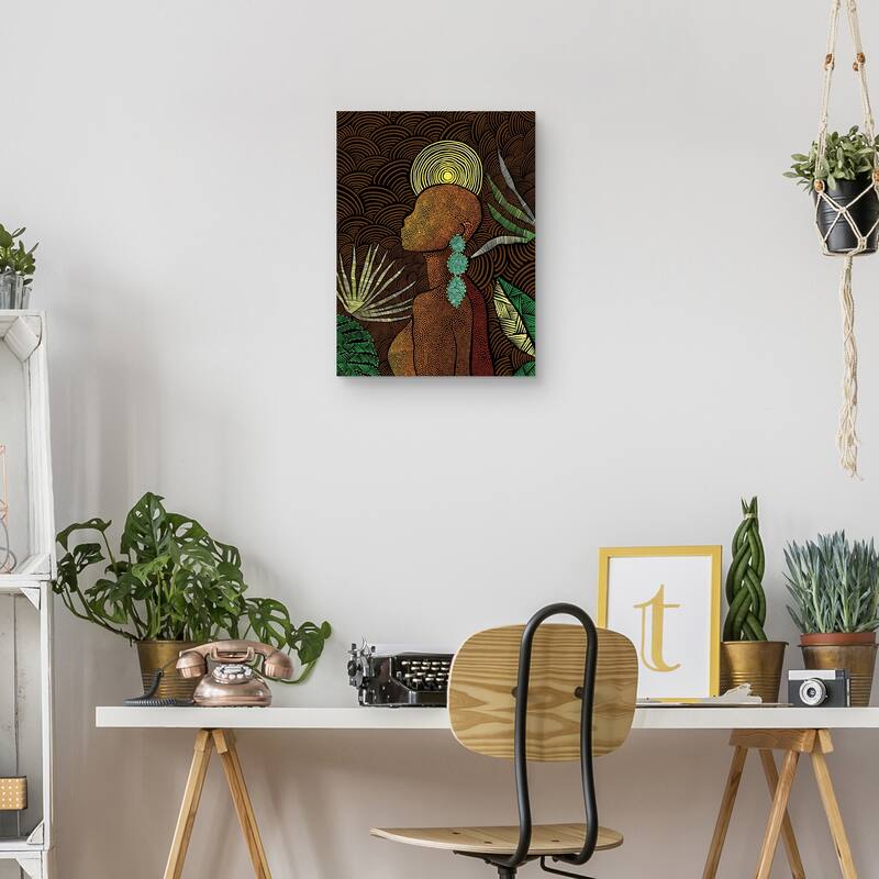 Vea (brown) Canvas Art Print