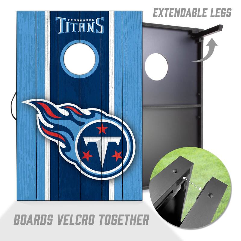 Tennessee Titans NFL Compact 2x3 Tailgate Cornhole Board Set