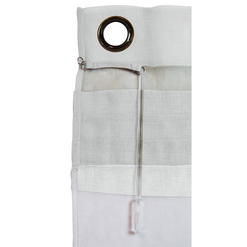 Geneva Elegant Sheer Grommet Patio Curtain Panel - 104"W x 84"L