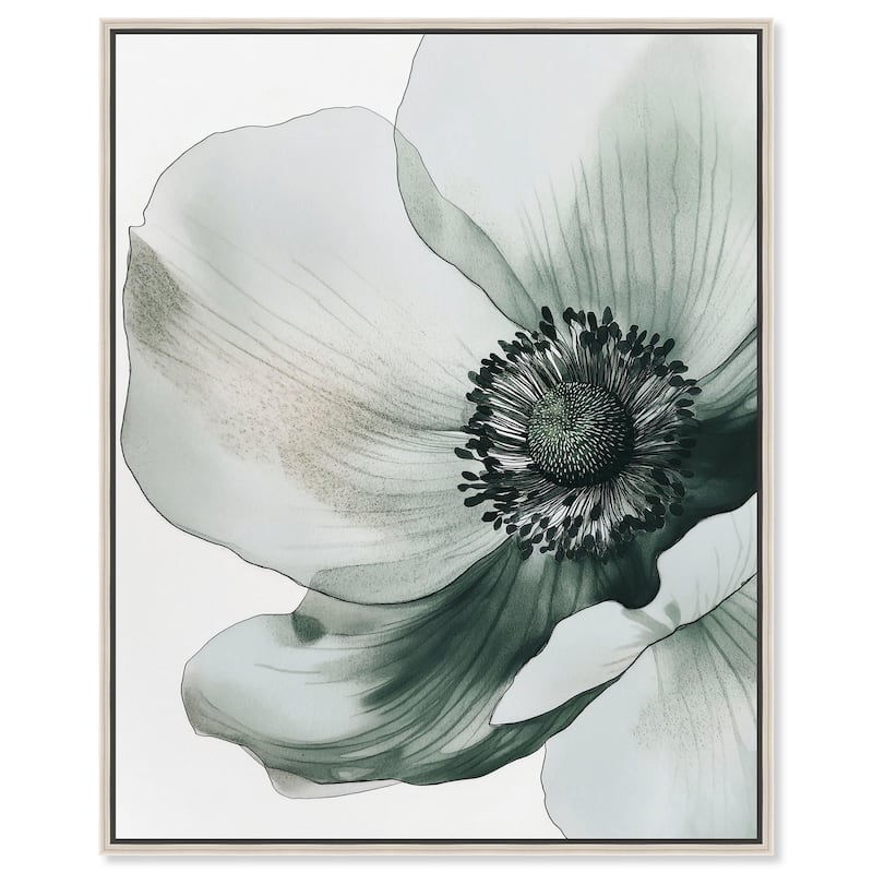 Delicate Stamen III Canvas by Art Remedy - Silver - 20" x 24"