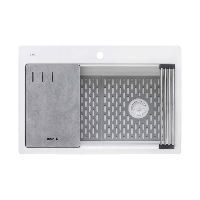 Ruvati Silicone Bottom Grid Sink Mat for RVG1302 and RVG2302 Sinks - Gray - RVA41302GR