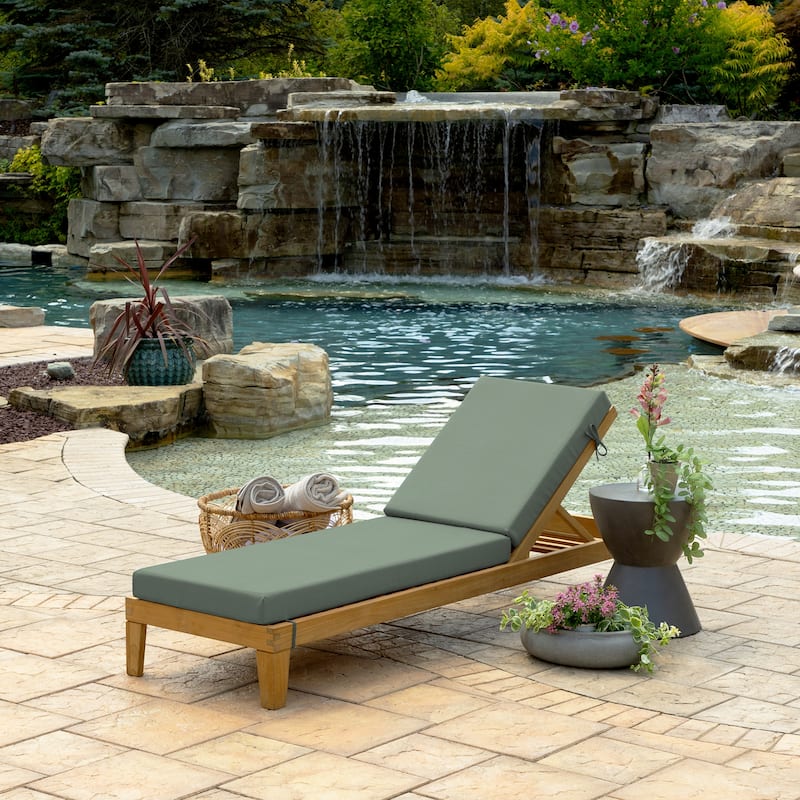 ARDEN Foam Outdoor Chaise Lounge Cushion, 21 x 72
