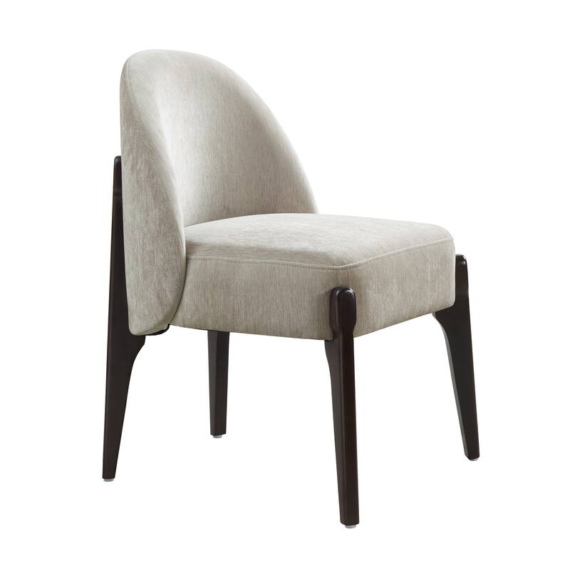 Oslo Chenille Wood Side Chair Set of 2