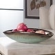 preview thumbnail 5 of 3, Uttermost Iroquois Green Glaze Bowl