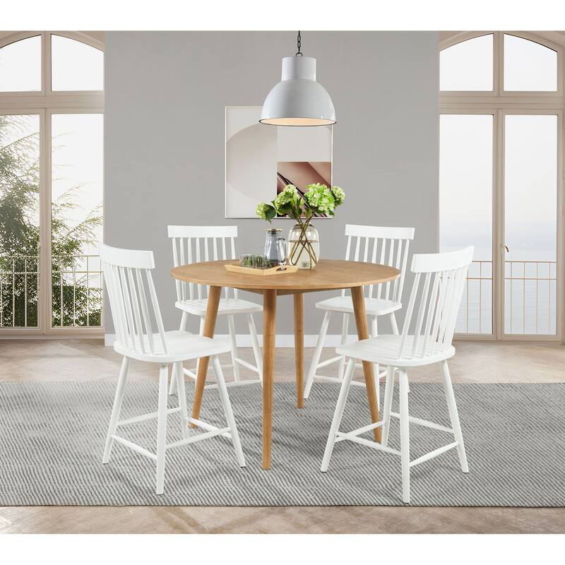 Andrews 5-piece Round Counter Height Dining Set