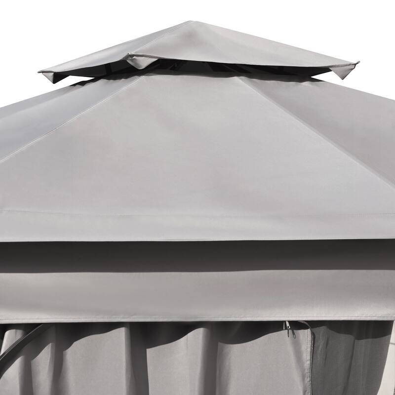 10x12 Outdoor Gazebo Tent with Double Roofs
