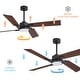 preview thumbnail 34 of 33, GetLedel 56" 4-Blade DC Motor Dimmable LED Ceiling Fan with Remote Control and Light Kit