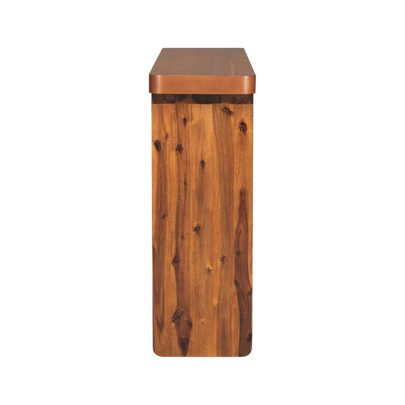 Elegant Acacia Veneer Entryway Table,Suitable For Entryway, Hallway, Living Room, Foyer, Corridor