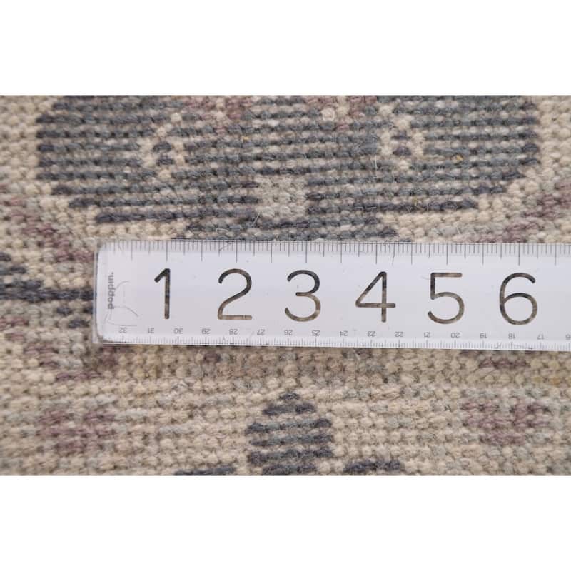 Oushak Indian Runner Rug Handmade Wool Carpet - 2'6"x 9'10"