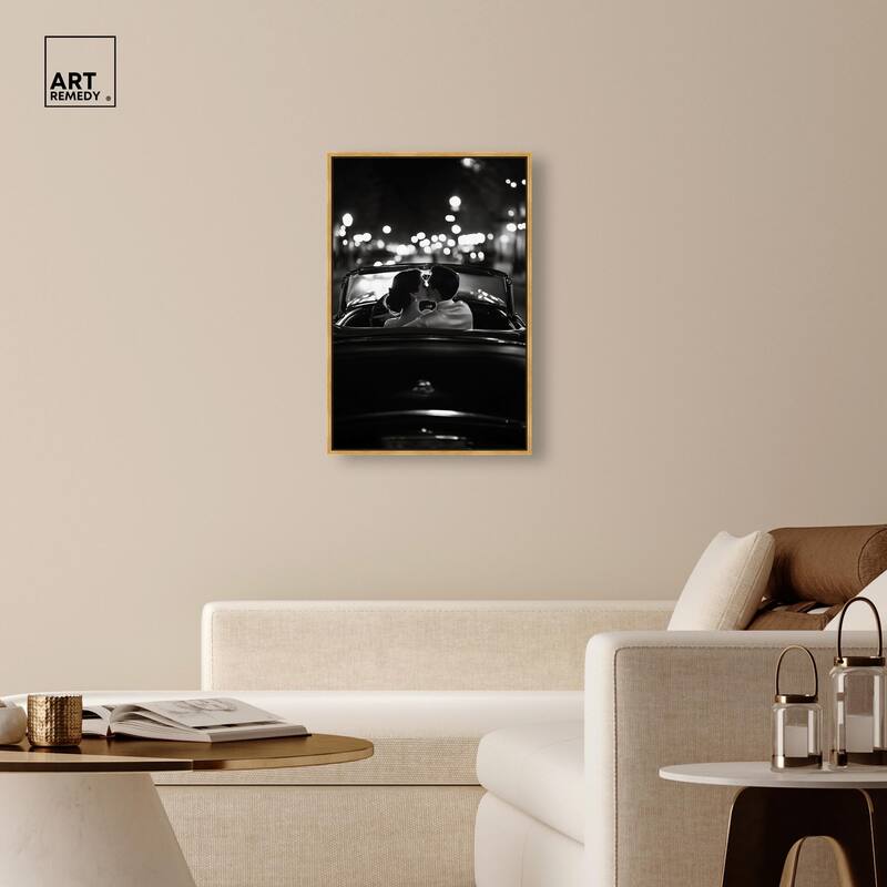 Kiss Me in the Moonlight II Canvas by Art Remedy