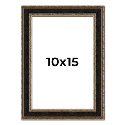 10x15 Frame Gold Antique Vintage Sold Wood Picture Frame | 1.75 Inch