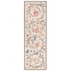 preview thumbnail 1 of 13, SAFAVIEH Handmade Chelsea Hali French Country Floral Scroll Wool Rug 2'6" x 10' Runner - Ivory - Runner