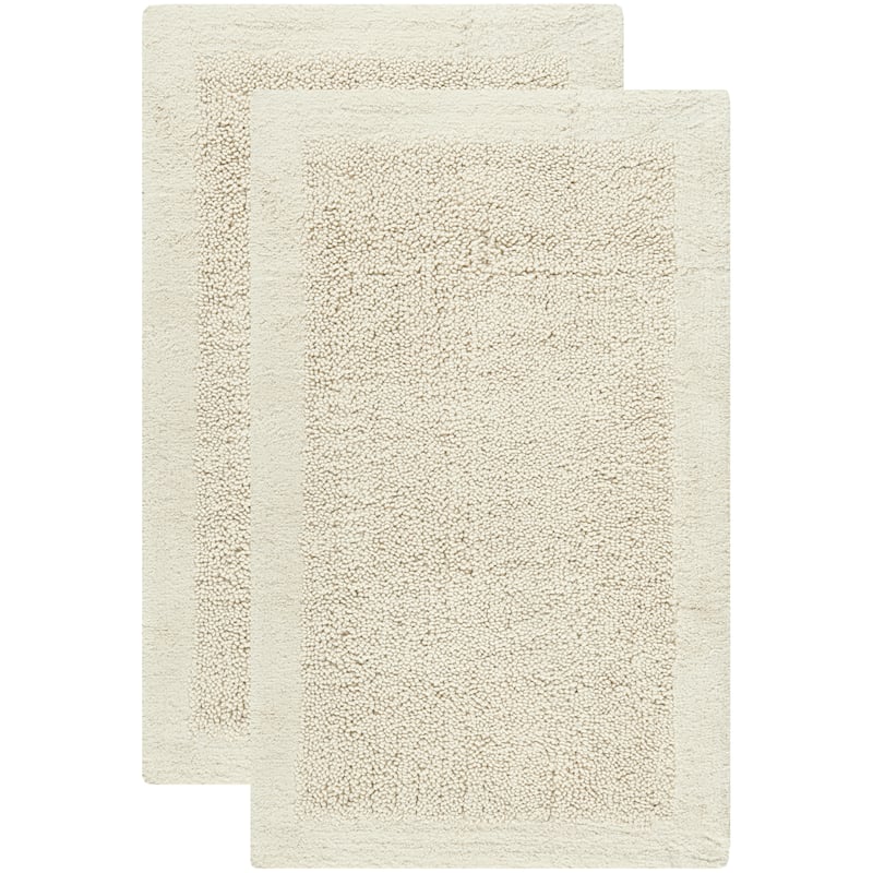 SAFAVIEH Home Plush Master Bathmat - Natural/Natural - 21"W x 34"L
