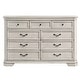 preview thumbnail 14 of 14, Roundhill Furniture Maderne Traditional Wood 9-Drawer Dresser