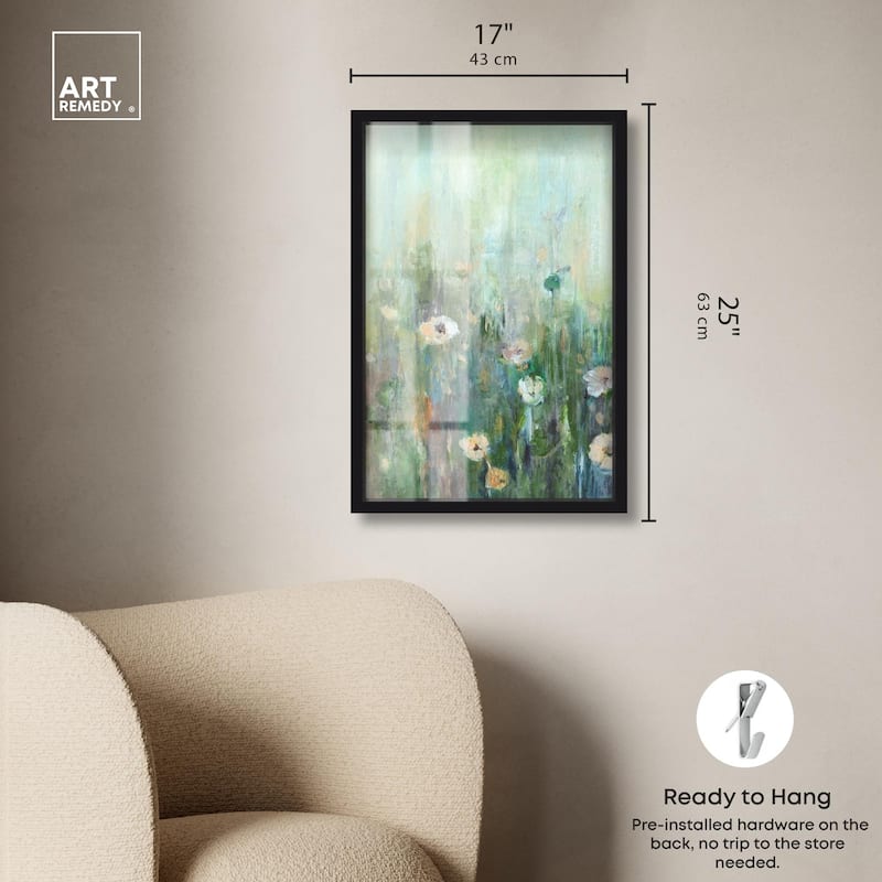 Harmony Green I Shadowbox by Art Remedy