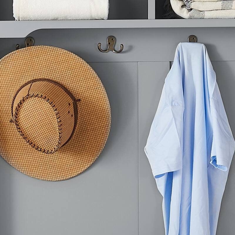 Modern Hall Tree Coat Rack with Shoe Rack Bench, Coat Hooks and Open Shelves, for Entryway Storage