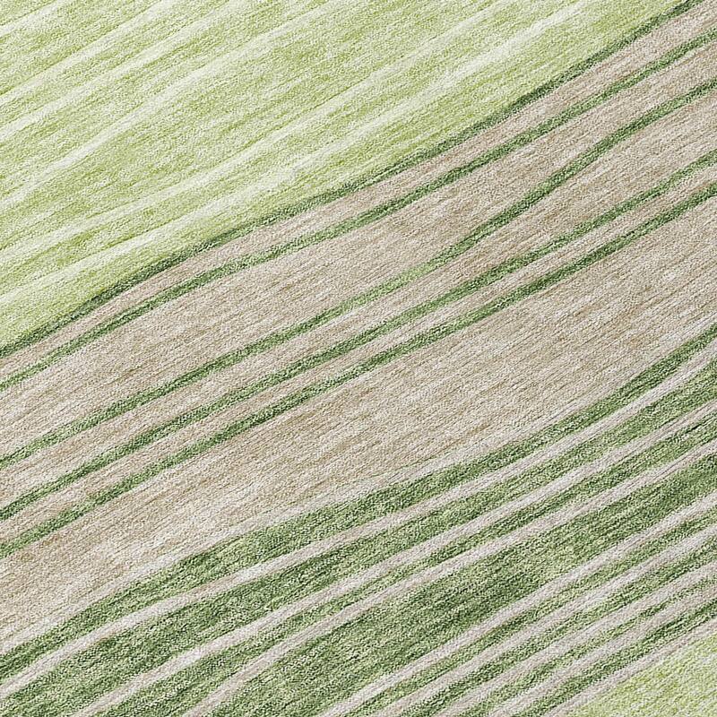 Machine Washable Indoor/ Outdoor Chantille Modern Stripes Rug
