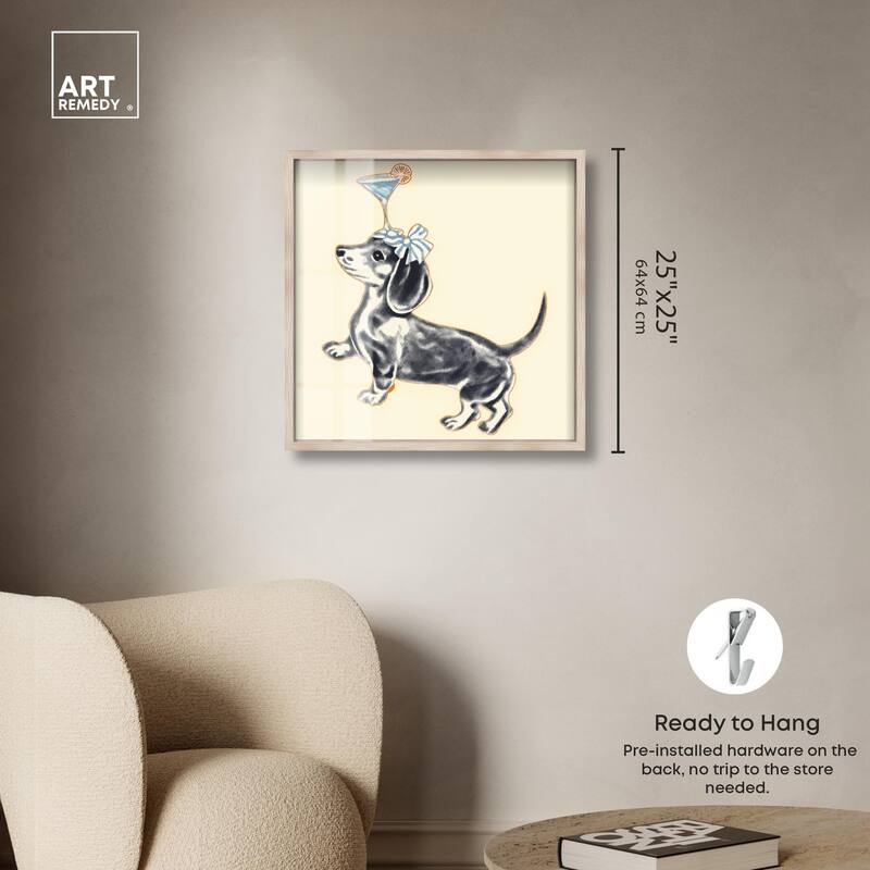 Martini Pup I Shadowbox by Art Remedy