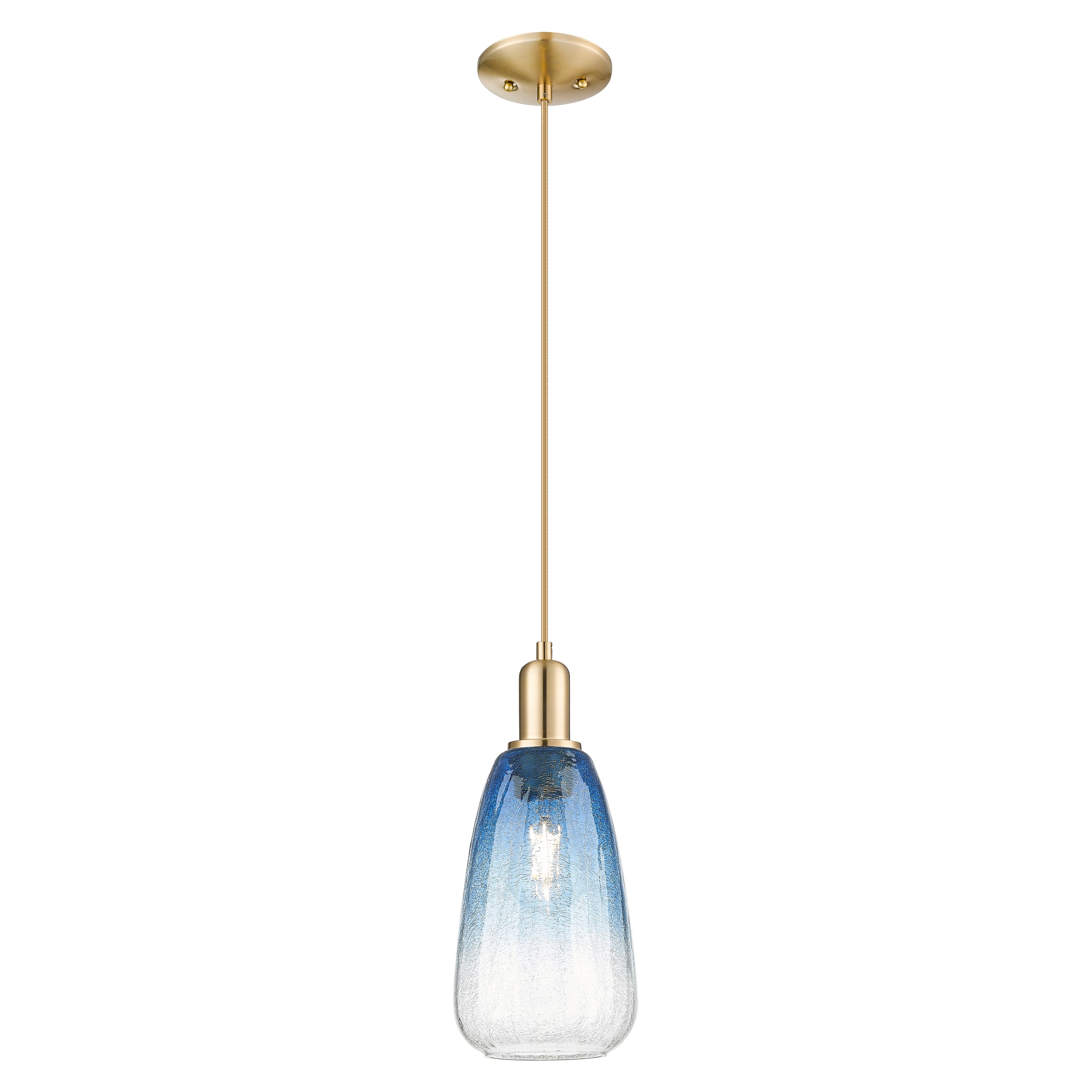 Innovations Lighting Downtown Urban - Brookhaven Almond - 1 Light 6" Cord Hung Mini Pendant