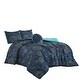 preview thumbnail 2 of 3, Blue Space Astro Geometric Reversible Kids Quilt Coverlet Bedspread Bedding Set