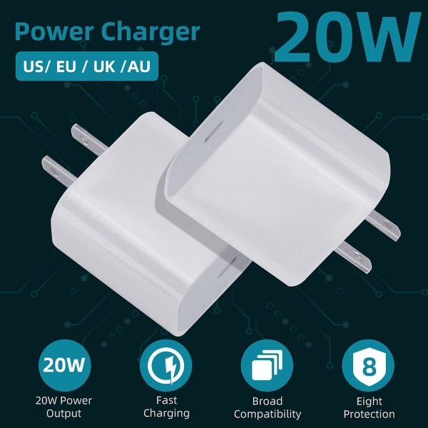 20W Power Charger PD USB C Charger Fast Charging for iPhone 12/12 Pro / 12 Pro Max / XS / XS Max / XR / X / 8/8 Plus, iPad Pro. Opens flyout.