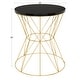 preview thumbnail 39 of 37, Kate and Laurel Mendel Round Metal End Table - 16x16x20