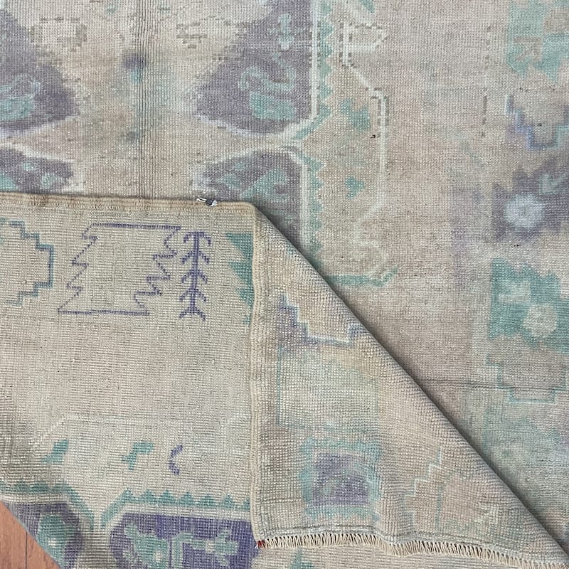 HERAT ORIENTAL Handmade Turkish Oushak Wool Rug - 4'11" x 10'5"