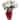 Artificial Christmas Poinsettia Flowers with Wrapped Base - 22" - White