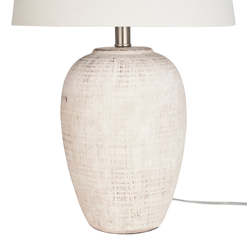 Nourison 23" Unglazed Ceramic Jar Table Lamp