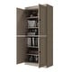 preview thumbnail 3 of 6, Palace Imports 100% Solid Wood 6-Shelf Bookcase with Solid Doors and Adjustable Shelves