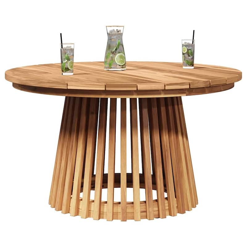 vidaXL Garden Table Brown Solid teak wood