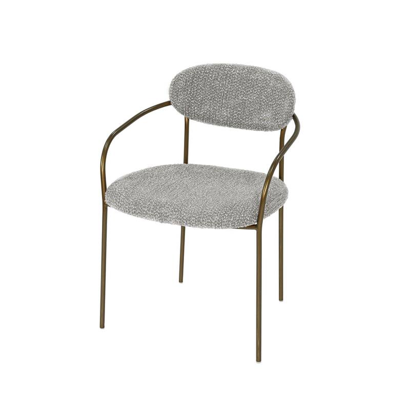 Willow Iron Upholstered Arm Dining Chair