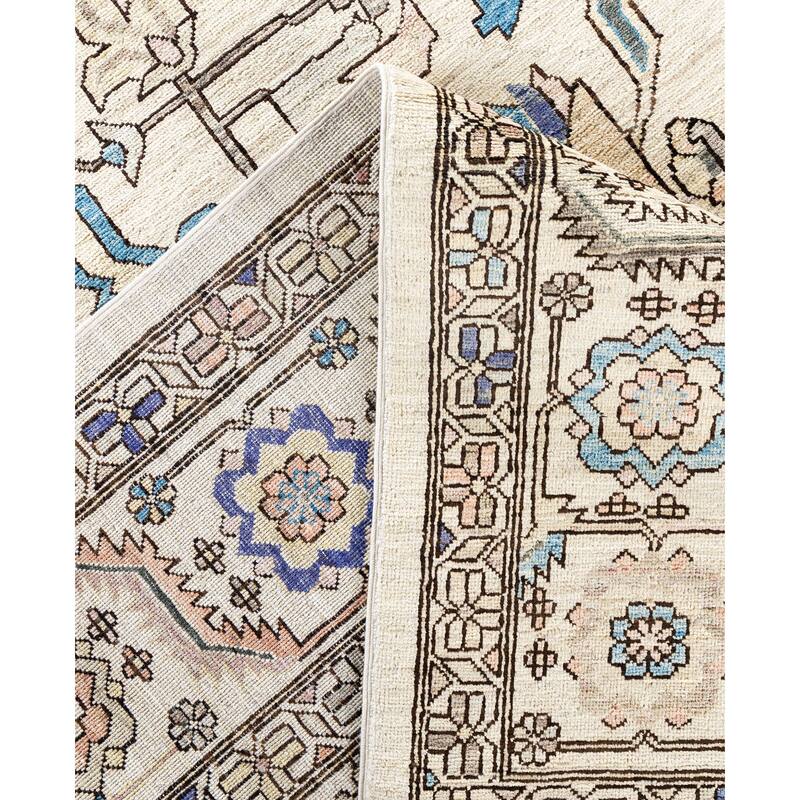 Serapi One-of-a-Kind Hand-Knotted Area Rug - Ivory - 8' 11" x 11' 11"