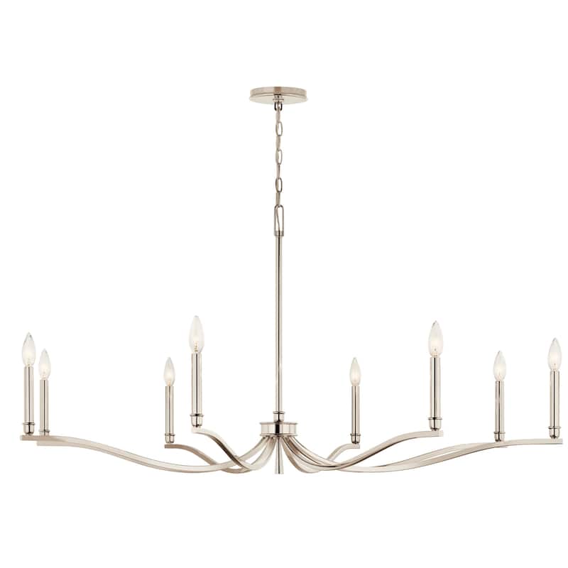 Kichler 52697 Malene 8 Light 52" Wide Taper Candle Style Chandelier