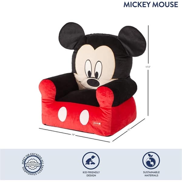 Disney Mickey Mouse Figural Bean Bag Chair