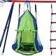 preview thumbnail 4 of 7, 6 in 1 Steel Outdoor Backyard Children Swing Set with Hanging Ring - 6-in-1