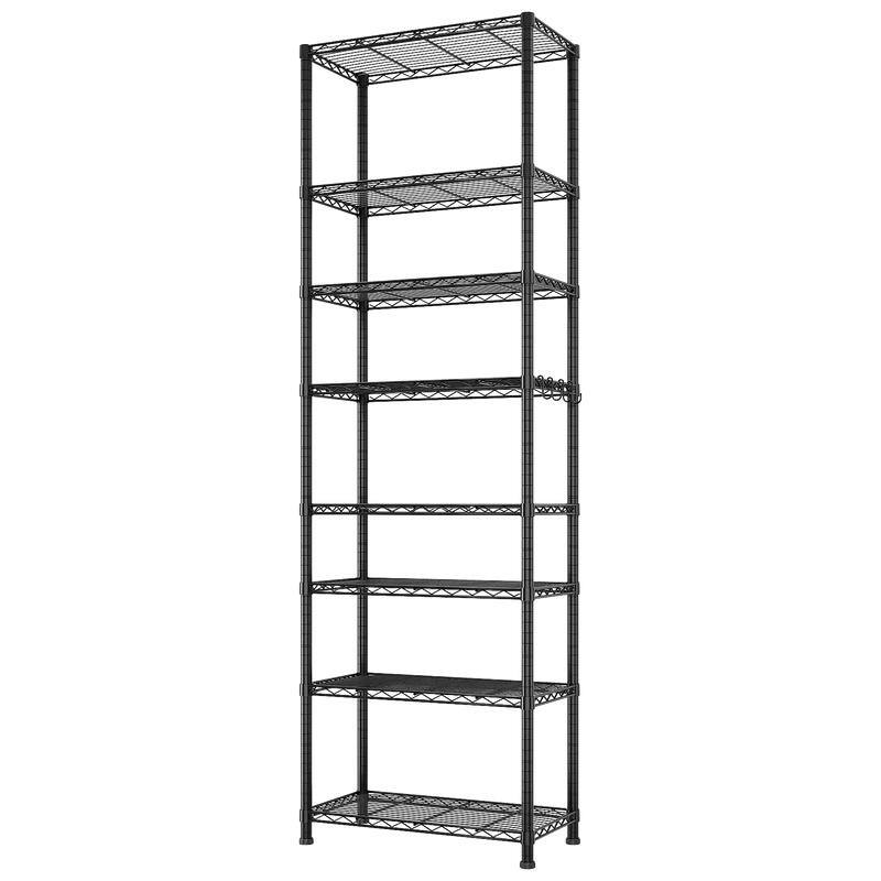 8 tier Heavy Duty Storage Adjustable Metal Shelves 78.74" H Wire Shelving Unit 1600LBS NSF
