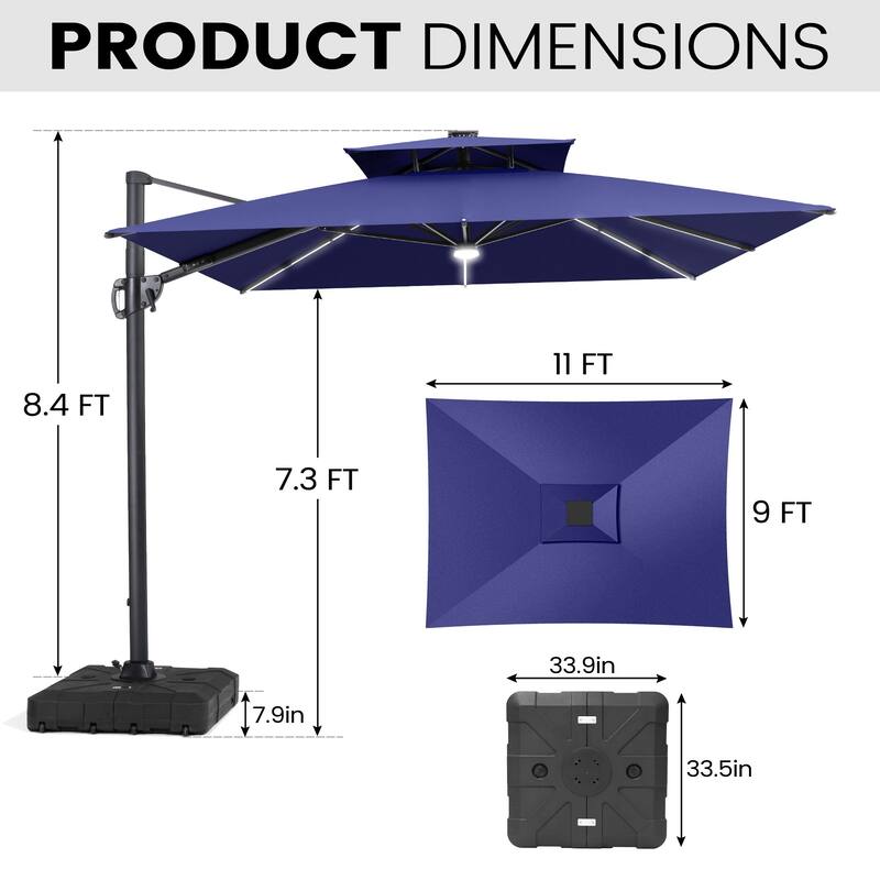 commercial metal patio umbrella bases California Umbrella 70 lb. Steel Commercial Market Patio Umbrella Base with  Casters in Black 194061933527