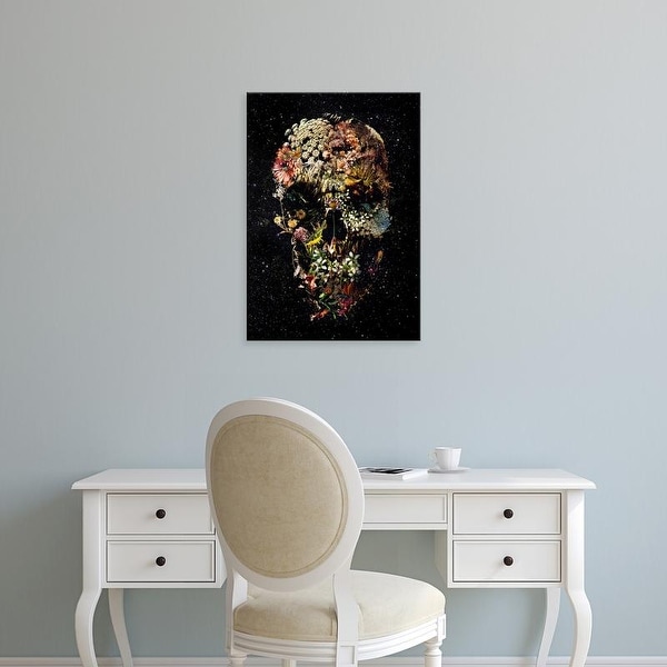 Easy Art Prints Ali Gulec's 'Blooming Skull' Premium Canvas Art