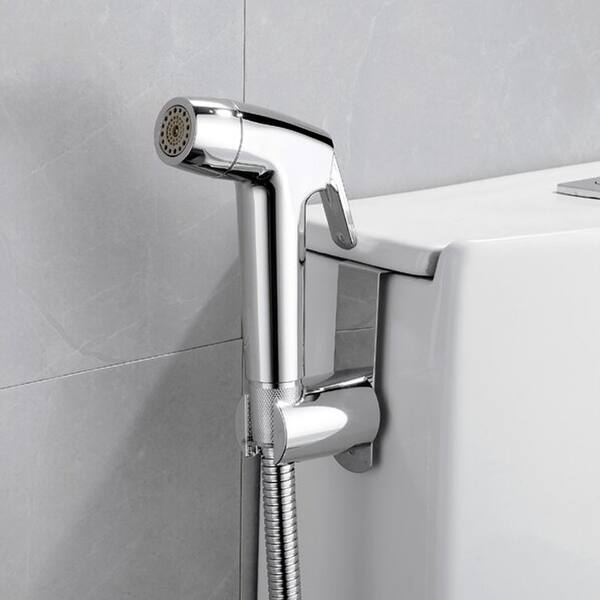 ABS Handheld Toilet Bidet Sprayer Kit - Bathroom Shower Spray Head (Silver, Stainless Steel & ABS)