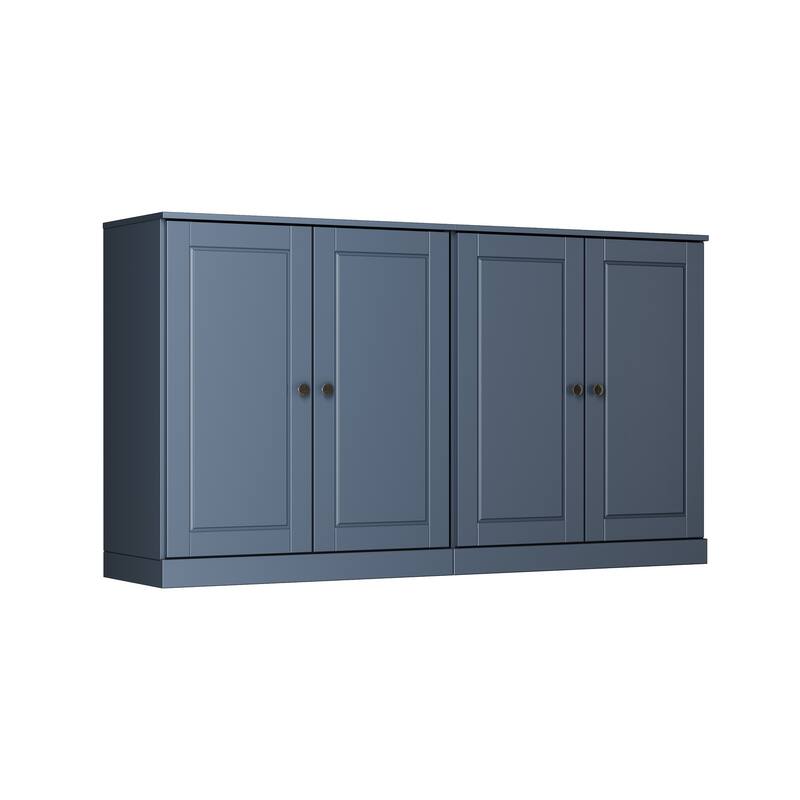 Palace Imports Solid Wood Sideboard, Raised Panel Doors, Adjustable Shelves