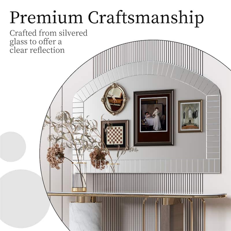 Arched Mirrors Vanity Wall Decor Decorative Mantel for Living Room - 40"x28"