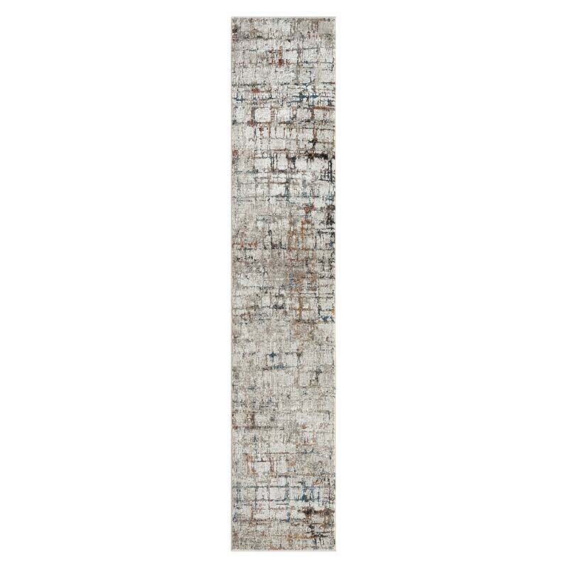 Sevita Gray Multi Contemporary High-Low Textured Indoor Area Rug