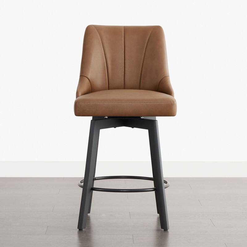Spruce & Spring Modern Swivel Counter Height Bar Stool